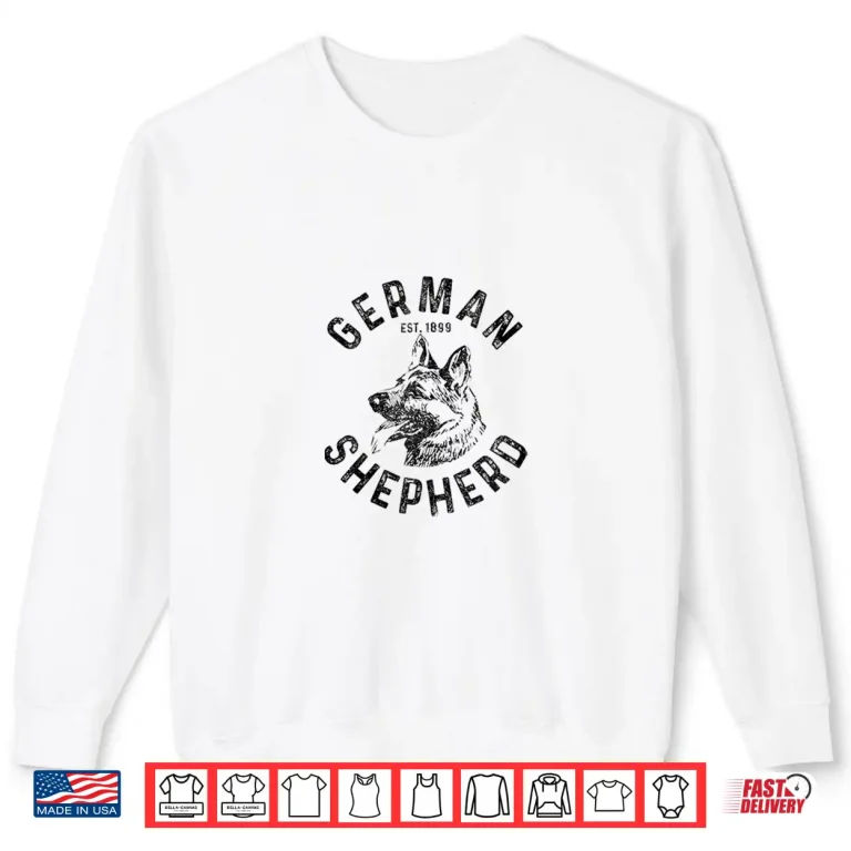 Sweatshirt German Shepherd Dog Professional Minimalist Modern Graphic Shirt