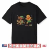 Gingerbread Chasing German Shepherd Dog Christmas Pet Lover Shirt