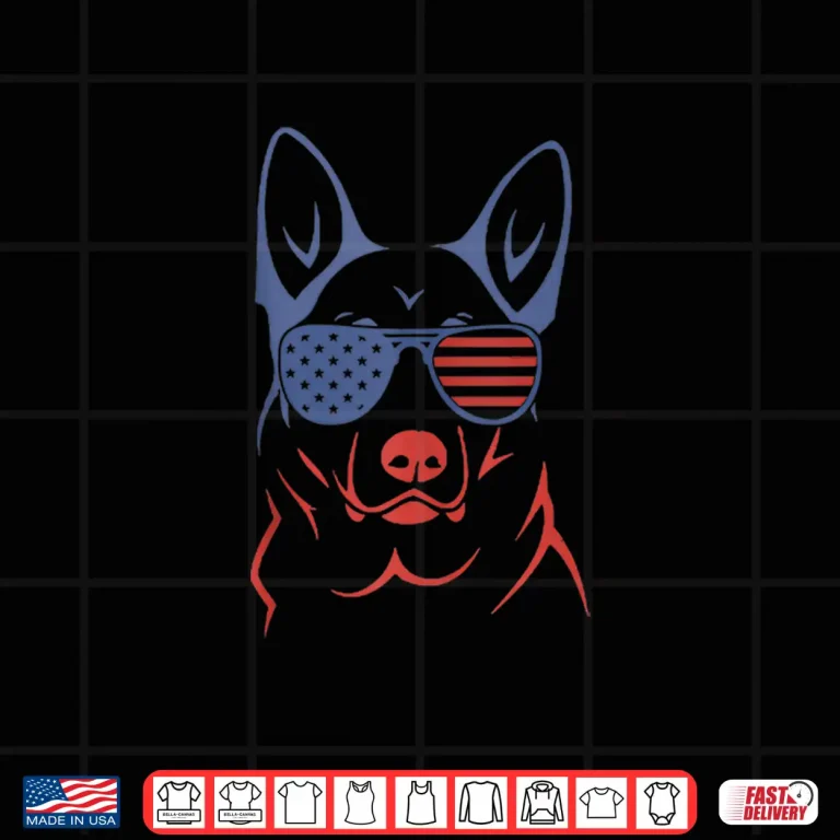 Design German Shepherd Patriotic American Flag Dog Gift Shirt