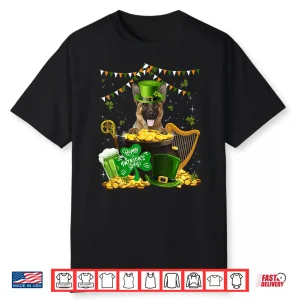 Happy St Patricks Irish German Shepherd Dog Cute Saint Shirt