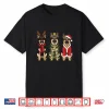 Retro Christmas German Shepherd Santa Reindeer Gsd Dog Lover Shirt