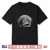 Bigfoot Walking A Dog Funny German Shepherd Moon Halloween Shirt