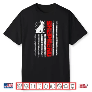 Usa Flag German Shepherd Dog Dog Lover German Shepherd Shirt