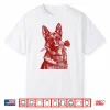 Valentine German Shepherd With Heart Sunglasses Romantic Dog Shirt