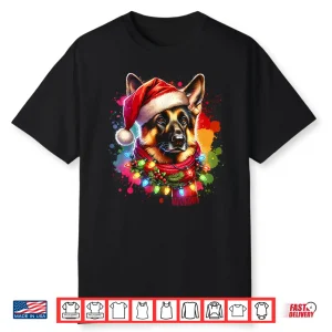 Christmas German Shepherd Xmas Shepherd Mom Dog Lover Shirt