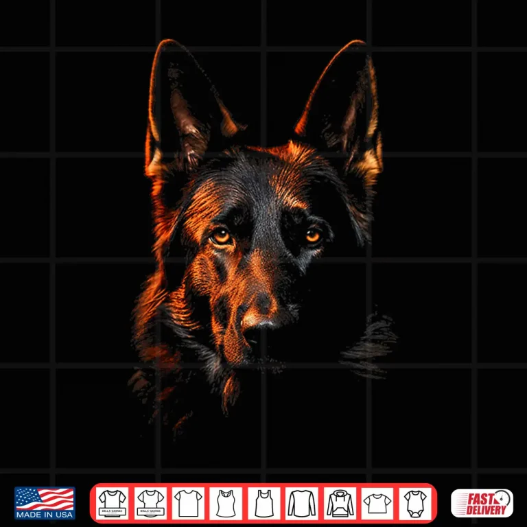 Design German Shepherd Graphic Pet Illustration Dog German Shepherd Shirt