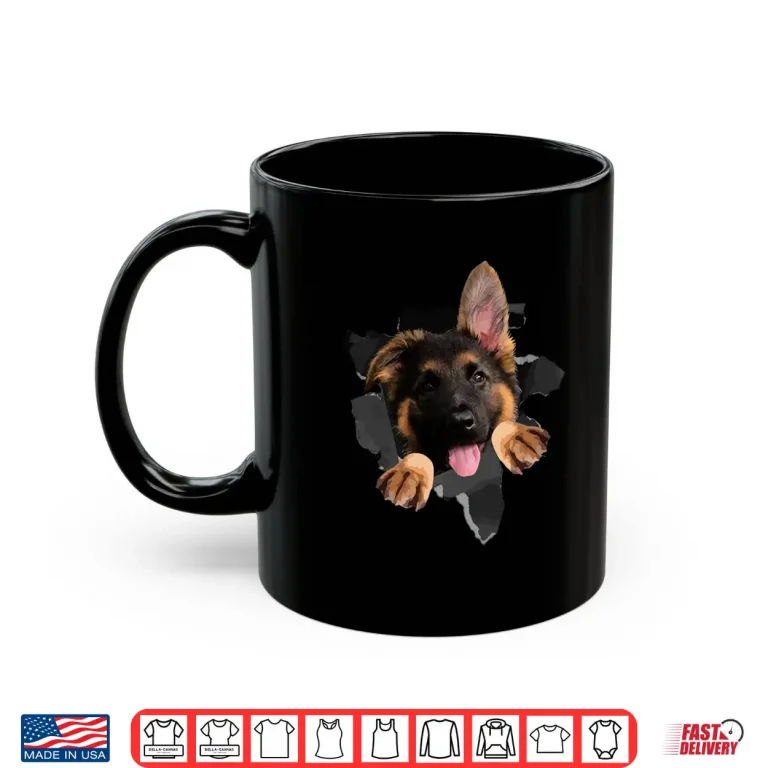 Mug German Shepherd Lovers Design Pet Dog Professional Graphic Shirt