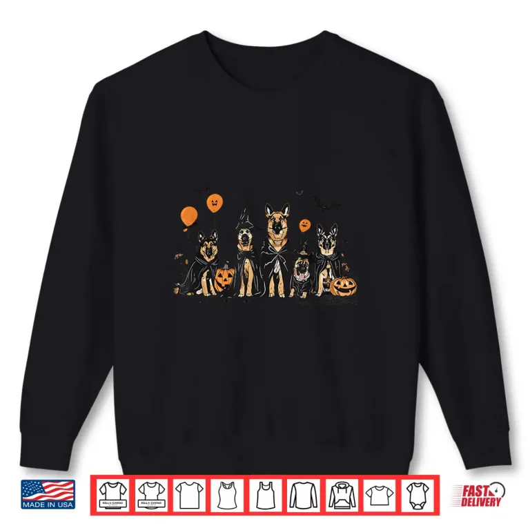 Sweatshirt Halloween Ghost Dog German Shepherd Halloween Shirt