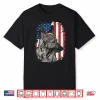 Sable German Shepherd American Flag Patriotic Dog Shirt