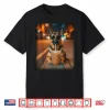 Funny German Shepherd Drinking Iced Coffee Dog Meme Humor Shirt