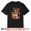 German Shepherd Fall Leaves Dog Lover Men Women Shirt