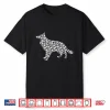 German Shepherd Longhaired Dog Cute Shamrock St Patricks Day Shirt
