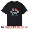 German Shepherd Paws Dog Lovers Red Heart Gift Hoodie Shirt