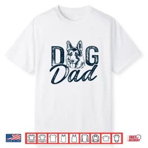 Mens German Shepherd Dog Dad Shirt