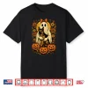 Vintage Halloween Ghost Holding German Shepherd Dog Shirt
