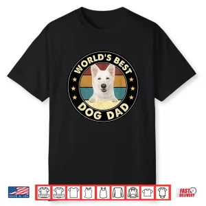 Vintage World’S Best Best White German Shepherd Dad Dog Shirt