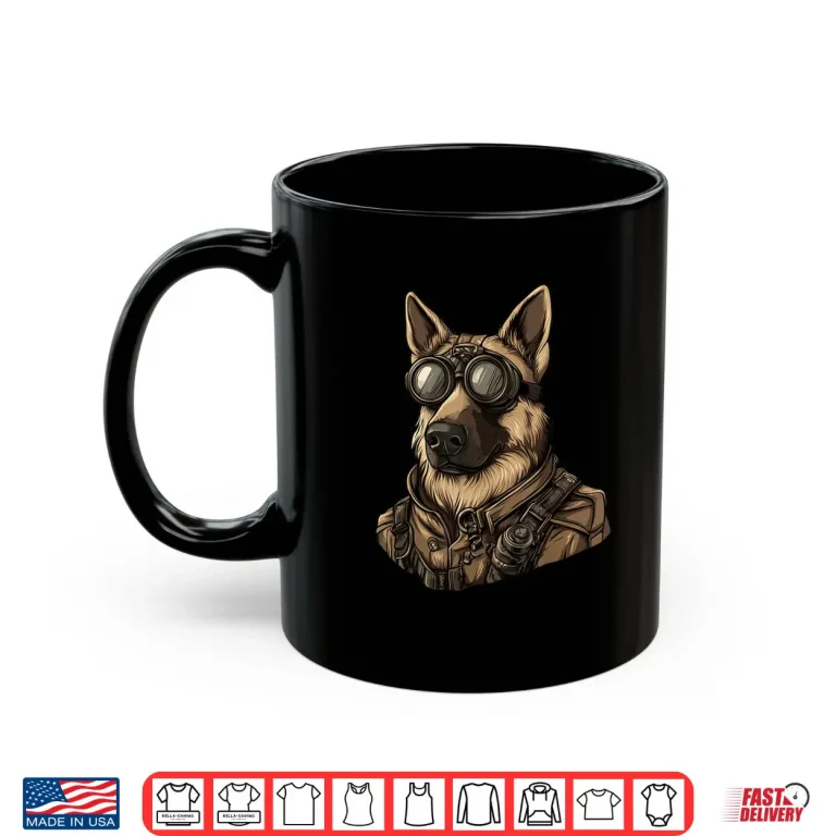 Mug Steampunk German Shepherd Dog Steam Punk Dog Shirt