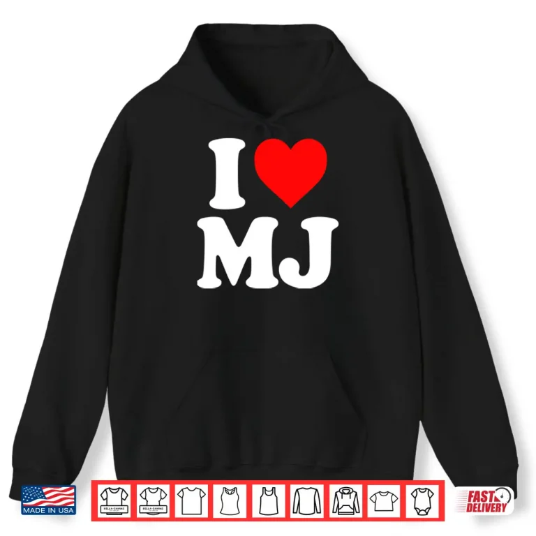Hoodie Michael Jackson I Love MJ Shirt