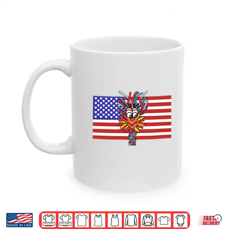 Mug Patriotic Gooney Bird American Flag Shirt