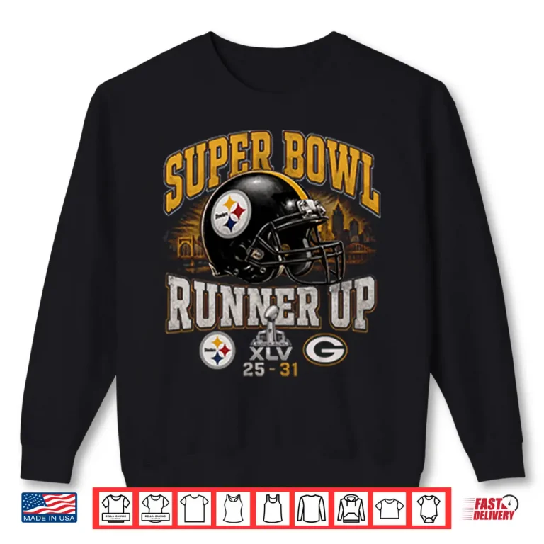 Sweatshirt Super Bowl XLV Runner Up Steelers Vs Packers 25 31 Shirt