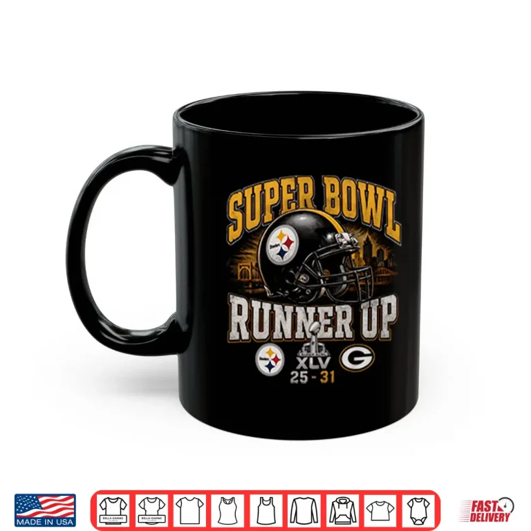 Mug Super Bowl XLV Runner Up Steelers Vs Packers 25 31 Shirt