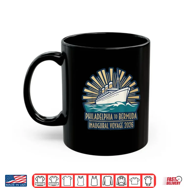 Mug Philadelphia To Bermuda Inaugural Voyage 2026 Vintage Cruise Shirt