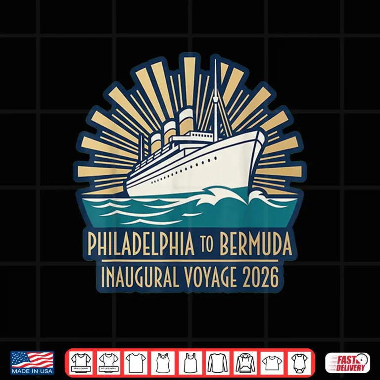 Design Philadelphia To Bermuda Inaugural Voyage 2026 Vintage Cruise Shirt