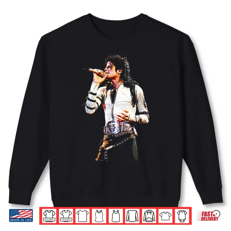 Sweatshirt Michael Jackson Bad World Tour Smooth Criminal Live 1988 Shirt