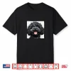 Black Poodle Puppy Laughing Graphic Shirt