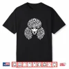 Floral Poodle Face Dog With Flowers Graphic Design Shirt