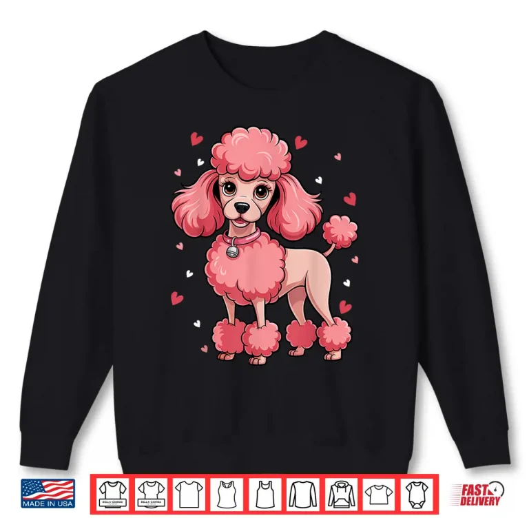 Sweatshirt Fancy Pink Poodle Shirt