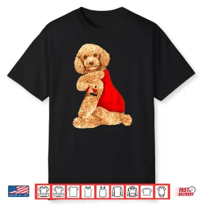 Poodle Dog I Love Mom Tattoo Lover Funny Gift Shirt