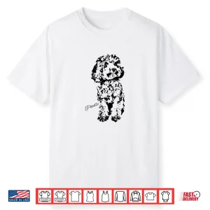 Toy Poodle Cute Dog Lover Gift For Adult Kids Black Shirt