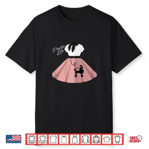 Womens Women Poodle Skirt Costume Shirt Halloween Party Outfit Top