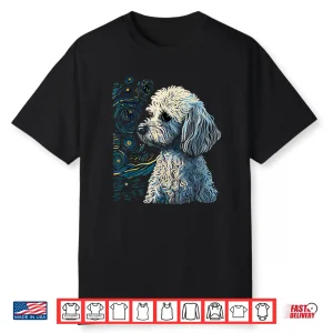 Maltipoo Starry Night Van Gogh Maltipoo Mom Dad Owner Shirt