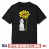 Sunflower Sunshine Poodle Dog Lover Owner Girls Women Gift Shirt