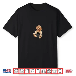 Dog Lovers Gifts Poodle In Pocket Funny Dog Face Shirt