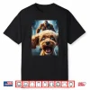 Funny Surpise Poodle Dog Selfie With Bigfoot Women Men Kids Shirt
