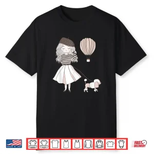 Paris France   Cute French Girl & Poodle Gift Z000036
