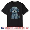 Poodle Patchwork Denim Shirt Women Cute Poodle Dog Mom Shirt