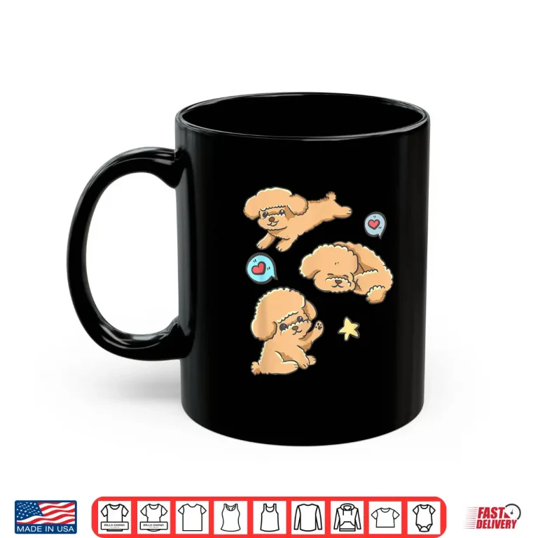 Mug Poodle Puppy Dog Cute Kawaii Anime Kawaii Japan Men Women Kids Shirt