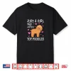 Toy Poodle Gift For Girls Women Just Girl Loves Toy Poodles Shirt