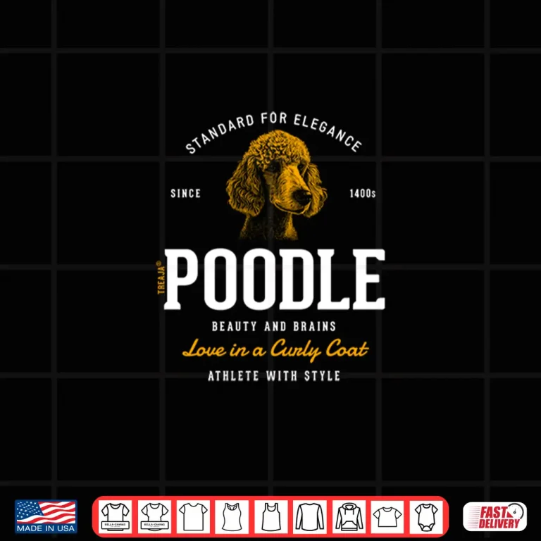 Design Vintage Styled Retro Poodle Shirt