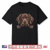 Boykin Spaniel Funny Peeking Swamp Poodle Lbd Dog Shirt