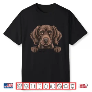Boykin Spaniel Funny Peeking Swamp Poodle Lbd Dog Shirt