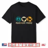 Peace Love Poodle Dog Retro Puppy Lover Owner Groomer Shirt