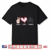 Peace Love Poodle Gifts For Men Women Kids Poodle Dog Mom Shirt