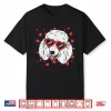 Poodle Face Heart Glasses Cute Valentines Day Dog Lover Gift Shirt