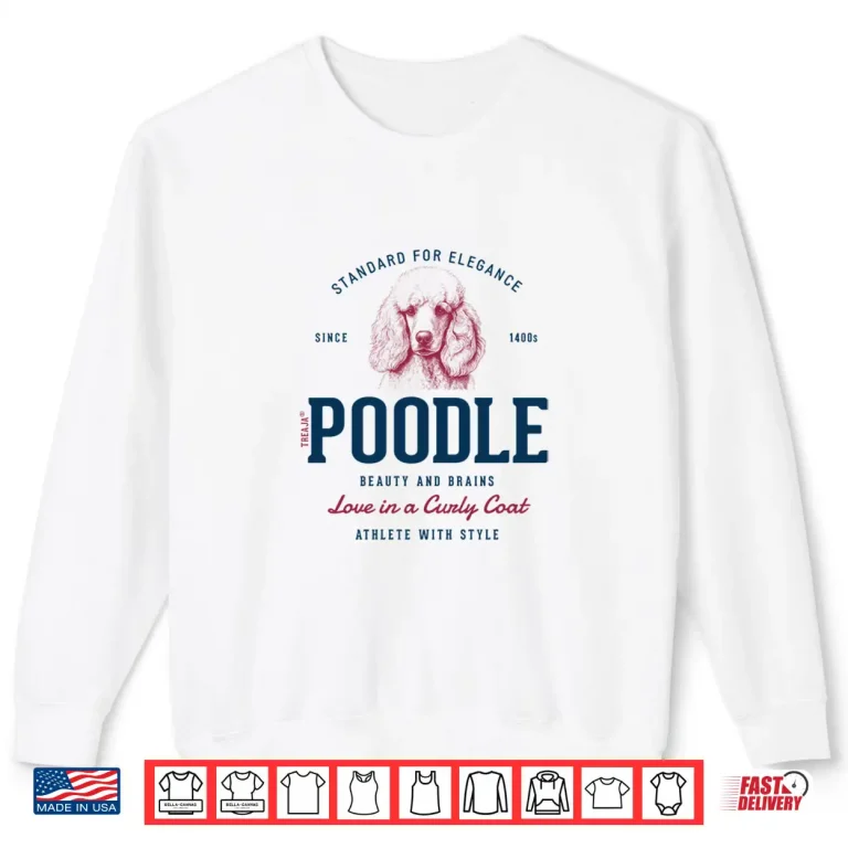 Sweatshirt Retro Styled Vintage Poodle Shirt