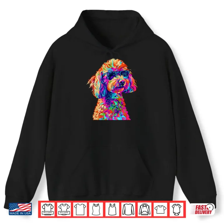 Hoodie Toy Poodle Lovers Design Pop Art Funny Toy Poodle Dog Shirt